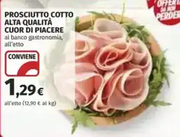 Coop Prosciutto cotto alta qualità cuor di piacere offerta
