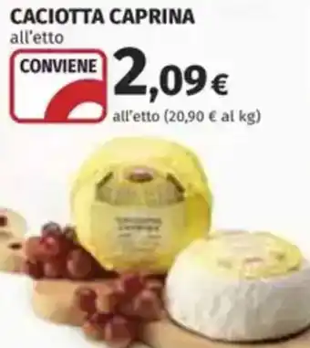 Coop Caciotta caprina offerta