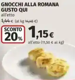 Coop Gnocchi alla romana gusto qui offerta