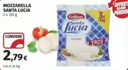 Coop Mozzarella santa lucia offerta