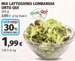Coop Mix lattughino lombardia orto qui offerta