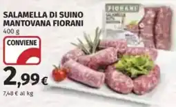 Coop Conviene salamella di suino mantovana FIORANI offerta