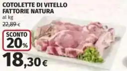 Coop Cotolette di vitello fattorie natura offerta