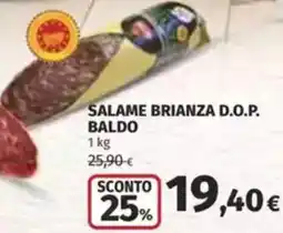 Coop Salame brianza d.o.p. BALDO offerta