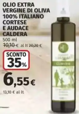 Coop Olio extra vergine di oliva 100% italiano cortese e audace caldera offerta