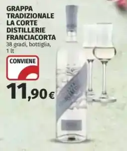 Coop Grappa tradizionale la corte distillerie franciacorta offerta