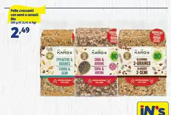 In'S Mercato Fette croccanti con semi e cereali bio offerta