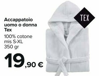 Carrefour Market Tex accappatoio uomo o donna offerta