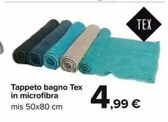 Carrefour Market Tex tappeto bagno in microfibra offerta