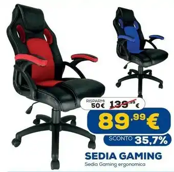 Euronics Sedia gaming offerta