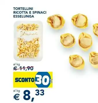 Esselunga Esselunga tortellini ricotta e spinaci offerta