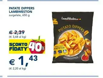 Esselunga Patate dippers surgelato, 650 g offerta