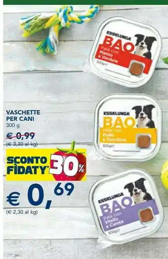 Esselunga Esselunga bao vaschette per cani offerta
