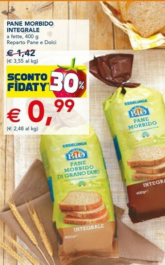 Esselunga Esselunga - pane morbido integrale 400 g(ml) offerta