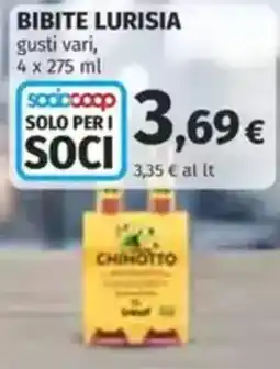 Coop Bibite lurisia offerta
