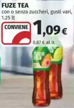 Coop FUZE TEA con o senza zuccheri offerta