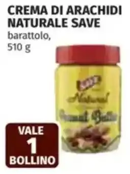 Coop Crema di arachidi naturale save barattolo offerta