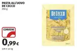Coop Pasta all'uovo DE CECCO offerta