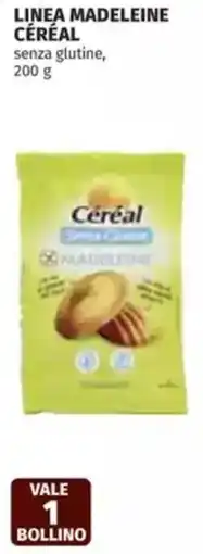Coop Linea madeleine céréal senza glutine offerta