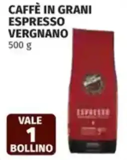 Coop Caffè in grani espresso vergnano offerta