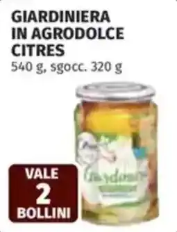 Coop Giardiniera in agrodolce citres offerta