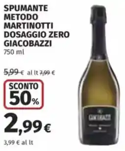 Coop Spumante metodo martinotti dosaggio zero GIACOBAZZI offerta