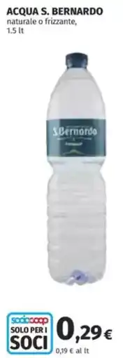 Coop Acqua s. bernardo offerta
