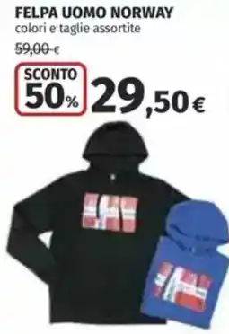 Coop Felpa uomo norway offerta