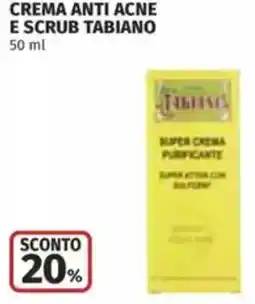 Coop Crema anti acne e scrub tabiano offerta