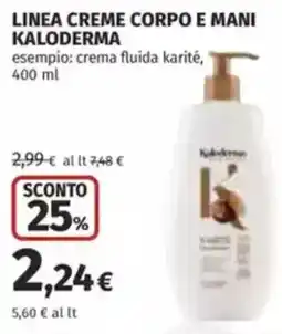 Coop Linea creme corpo e mani KALODERMA offerta