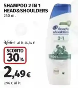 Coop Shampoo 2 in 1 HEAD&SHOULDERS offerta