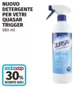 Coop Nuovo detergente per vetri quasar trigger offerta