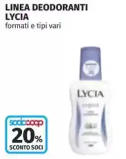 Coop Linea deodoranti LYCIA offerta