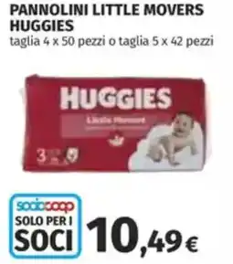 Coop Pannolini little movers HUGGIES offerta