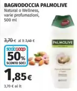 Coop Bagnodoccia palmolive natural o wellness, offerta
