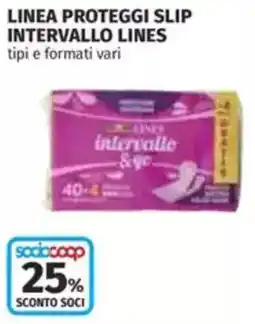 Coop Linea proteggi slip intervallo LINES offerta