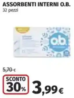 Coop Assorbenti interni O.B. offerta