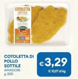 MD Discount Cotoletta sottile pollo sottile AMADORI offerta