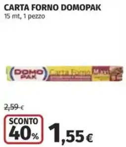Coop Carta forno DOMOPAK offerta