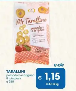MD Discount TARALLINI pomodoro e origano 8 minipack offerta