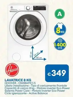 MD Discount LAVATRICE 8 KG HOOVER-HW48AMC1-S offerta
