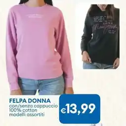 MD Discount Felpa donna offerta