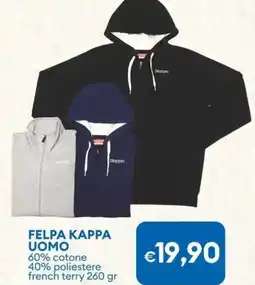 MD Discount Felpa kappa uomo offerta