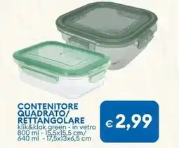 MD Discount Contenitore quadrato/ rettangolare offerta