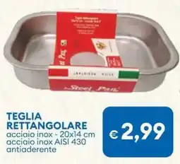 MD Discount Teglia rettangolare offerta