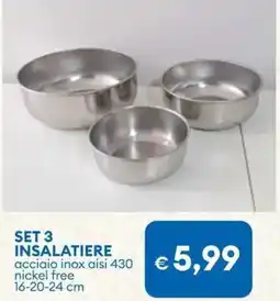 MD Discount Set 3 insalatiere offerta
