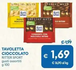MD Discount Tavoletta cioccolato RITTER SPORT offerta