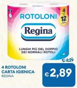 MD Discount 4 rotoloni carta igienica REGINA offerta