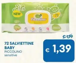 MD Discount 72 salviettine baby PICCOLINO offerta