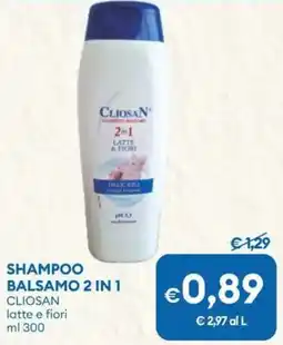MD Discount Shampoo balsamo 2 in 1 CLIOSAN offerta